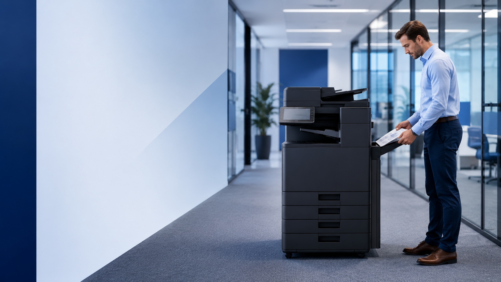 Betreute Druckinfrastruktur im Mittelstand: zentral überwachte Multifunktionssysteme, sichere Druckfreigabe und transparente Kosten