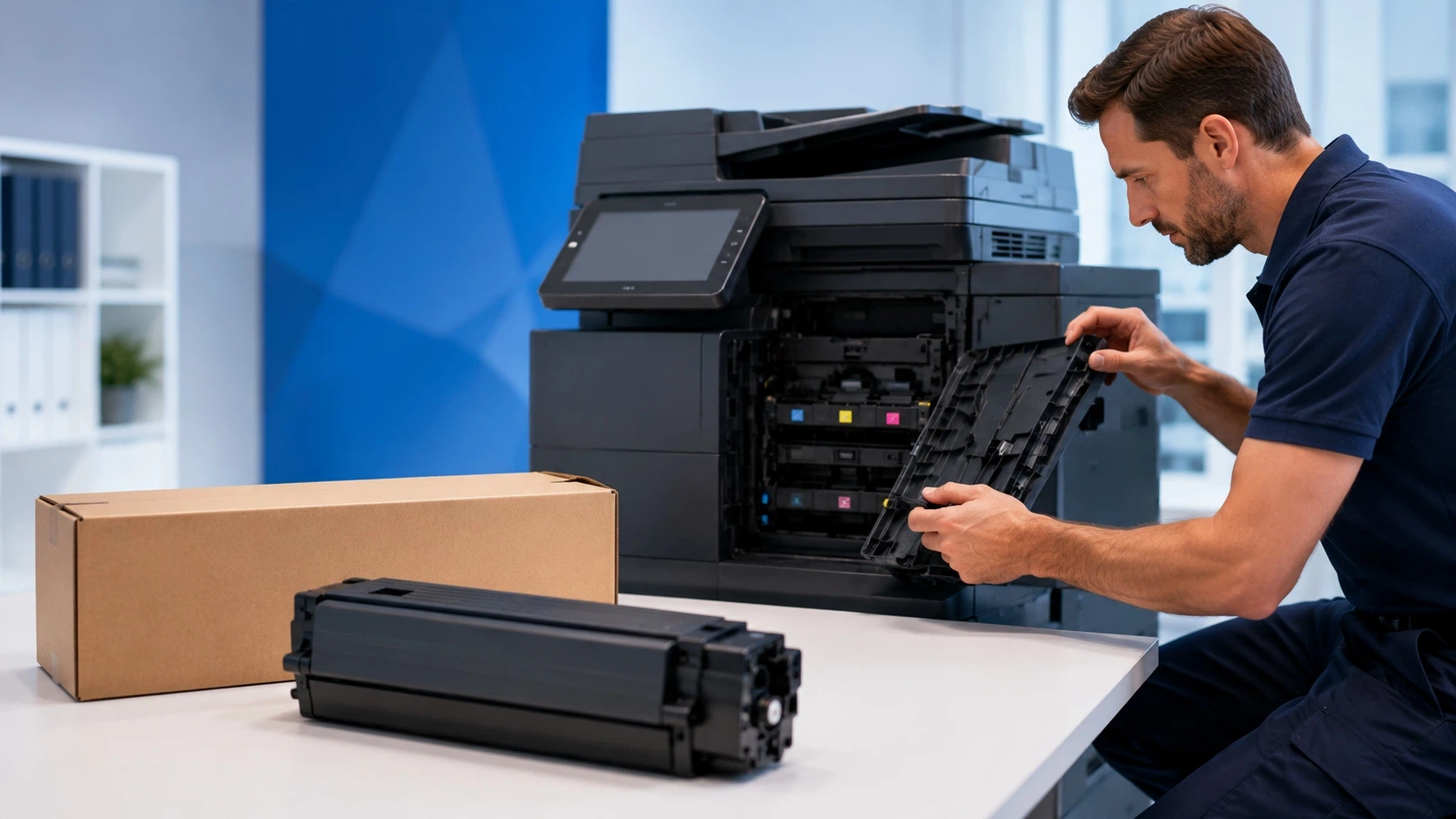 Geordneter Serviceprozess: automatische Versorgung mit Verbrauchsmaterial und vorbeugende Wartung