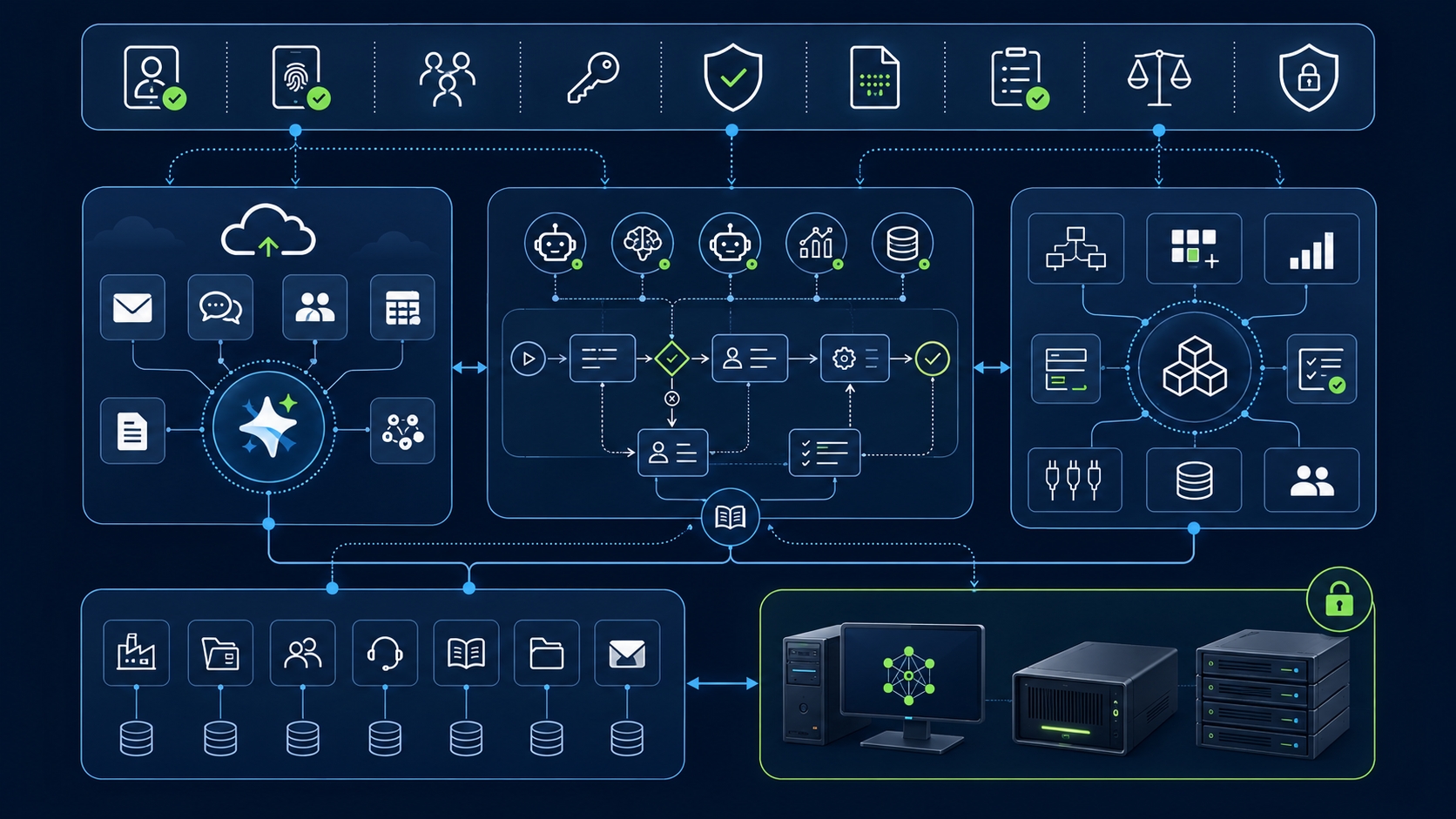 Hybride KI-Architektur: Cloud-Copilot, KI-Agenten und lokale KI im abgestimmten Zusammenspiel